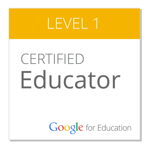 Google Certified Educator - Level 1 - Open Badges -- Google for EDU - Badge  List